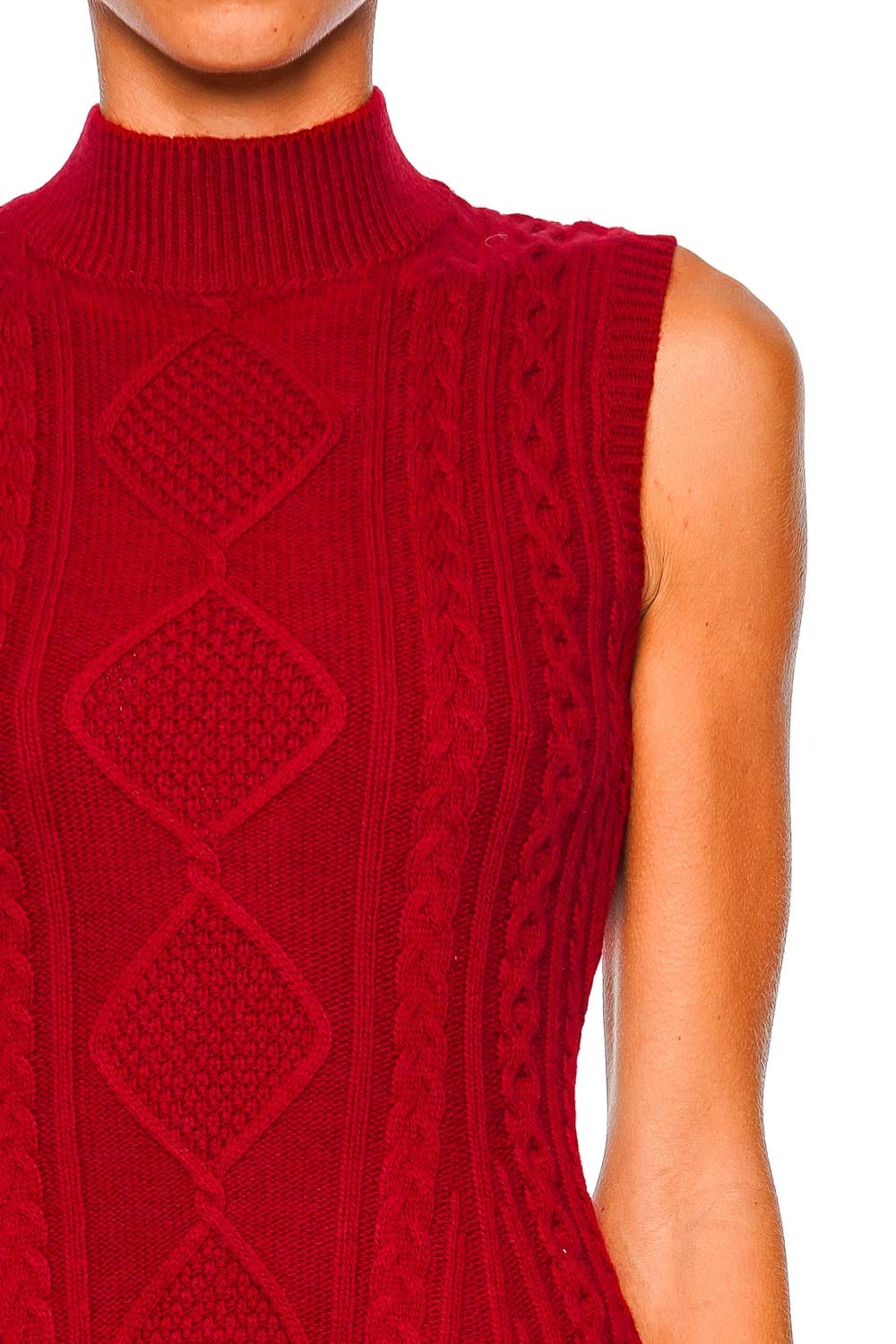 Staud Rouge Sleeveless Charade Sweater Mini Dress
