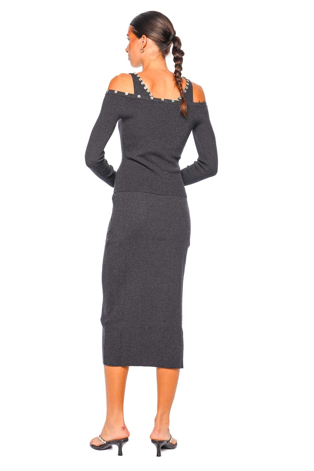 Staud Keaton Nocturne Off-Shoulder Sweater