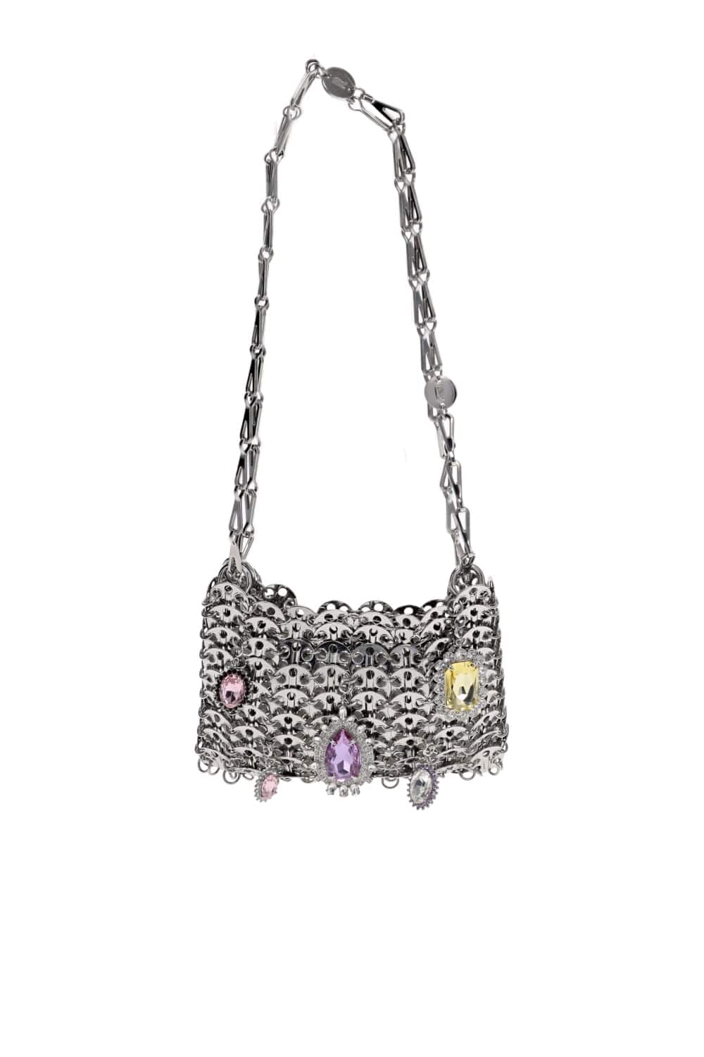 Rabanne 1969 Jewel Charm Nano Chain Link Bag
