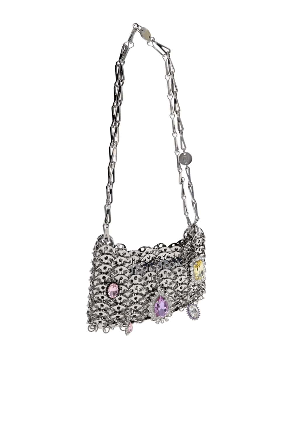 Rabanne 1969 Jewel Charm Nano Chain Link Bag