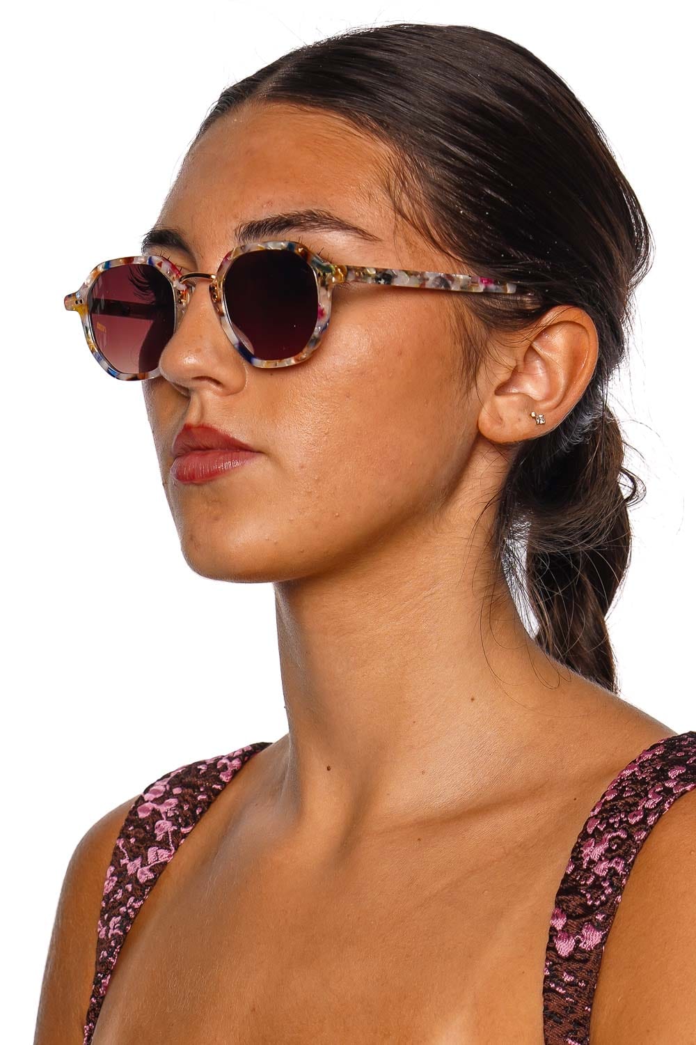 KREWE Dakota Gelato 24K Mirrored Sunglasses