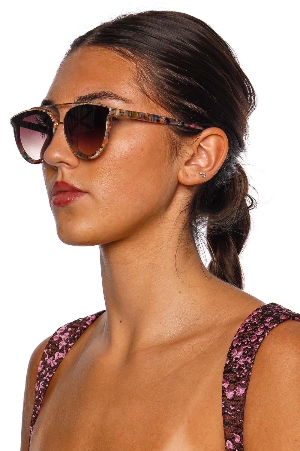KREWE Clio Nylon Confetti 18K Sunglasses