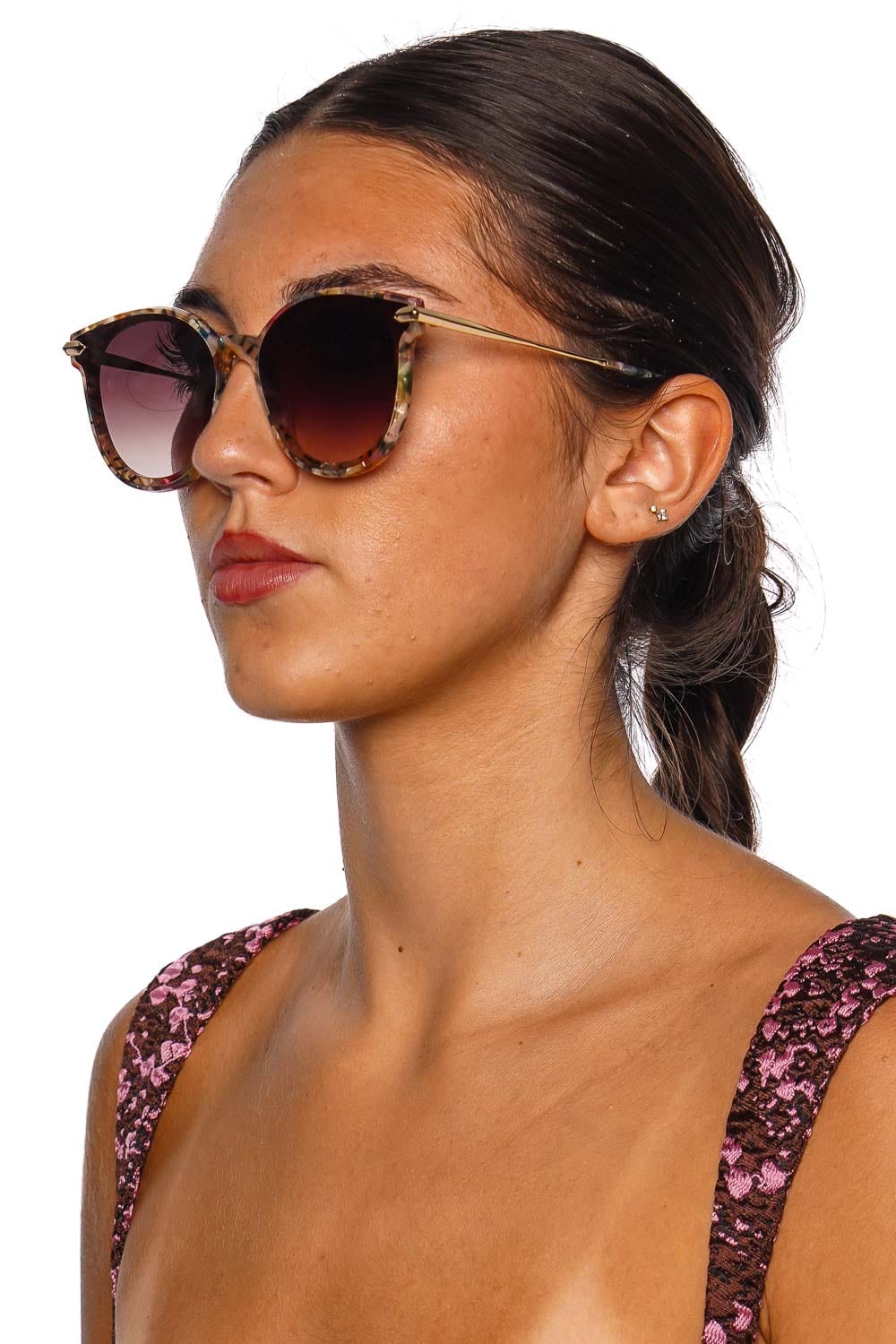 KREWE Colette Nylon Confetti 18K Sunglasses