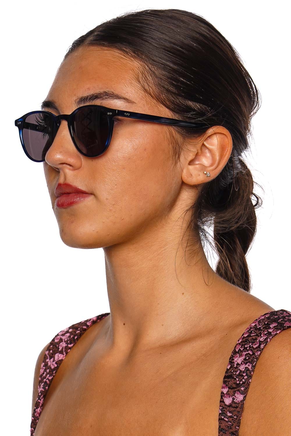 KREWE Landry Indigo Tortoise Acetate Sunglasses