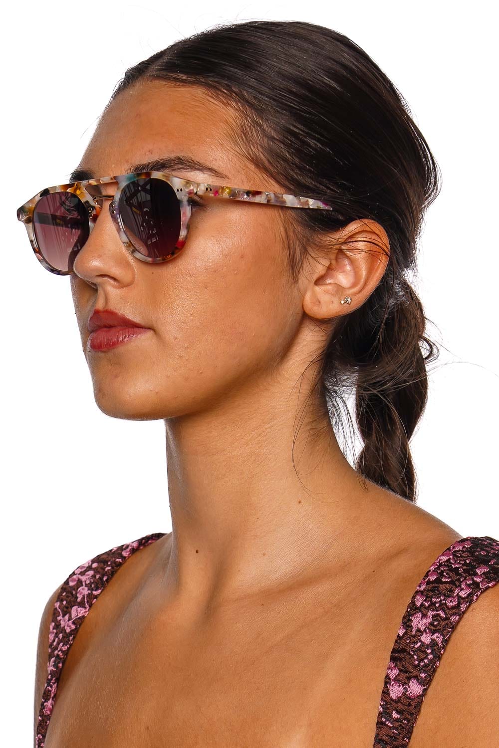 KREWE Markle Gelato 24K Mirrored Sunglasses