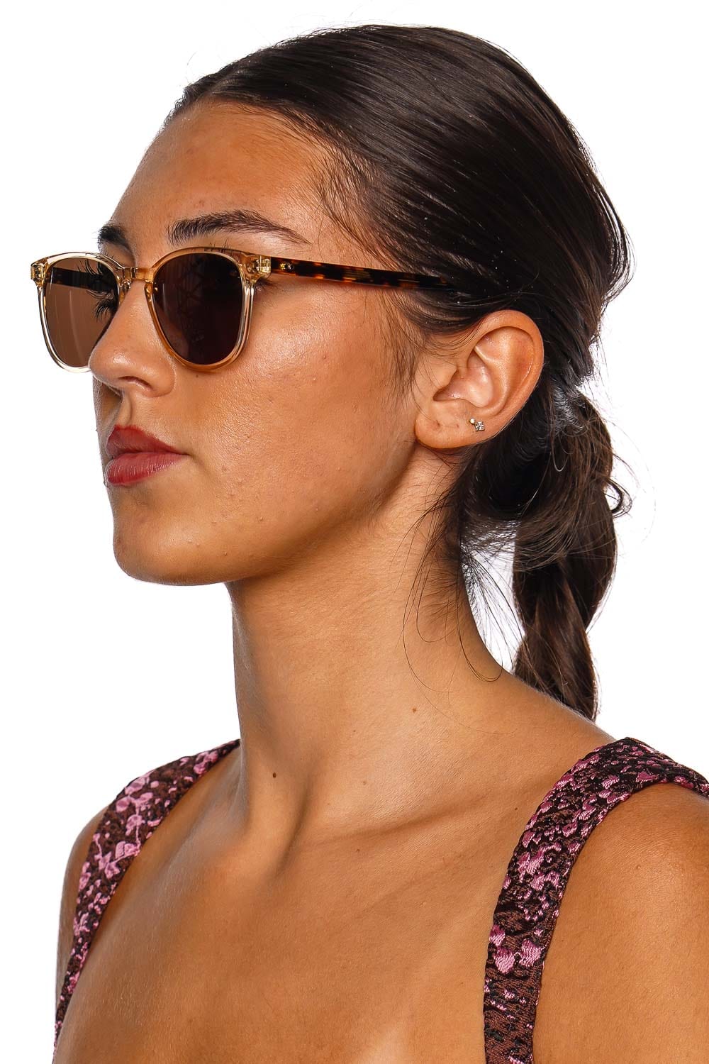 KREWE Olivier Champagne Tortoise Polarized Sunlgasses