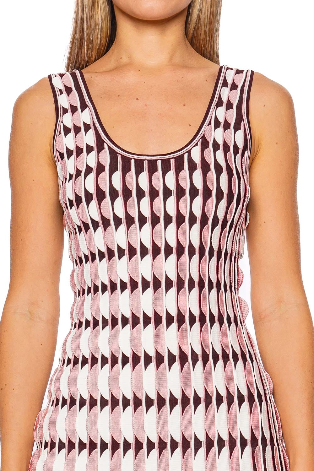 SIMKHAI Lorien Dusty Rose Multi Sleeveless Mini Dress