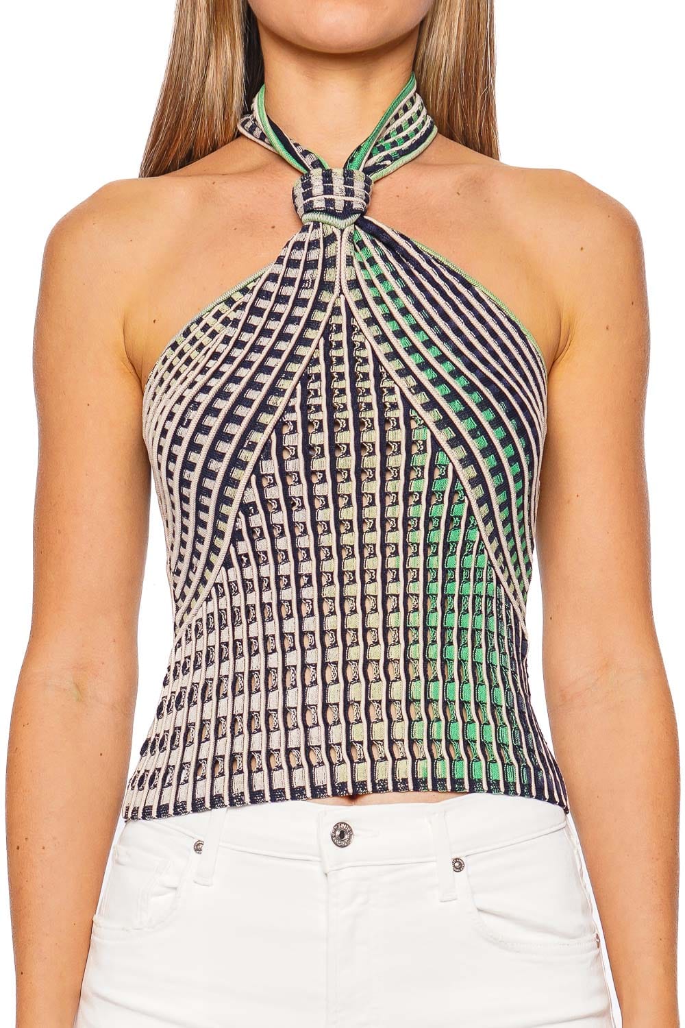SIMKHAI Lyrix Midnight Multi Halter Top