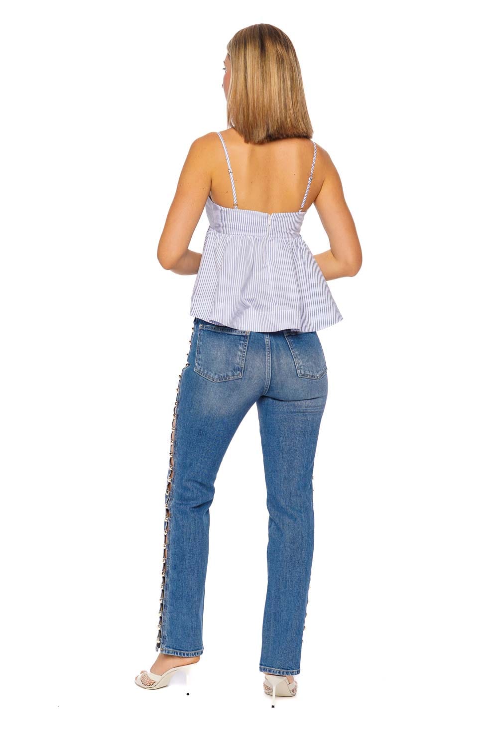 SIMKHAI Amelia Salton High Rise Denim Jeans