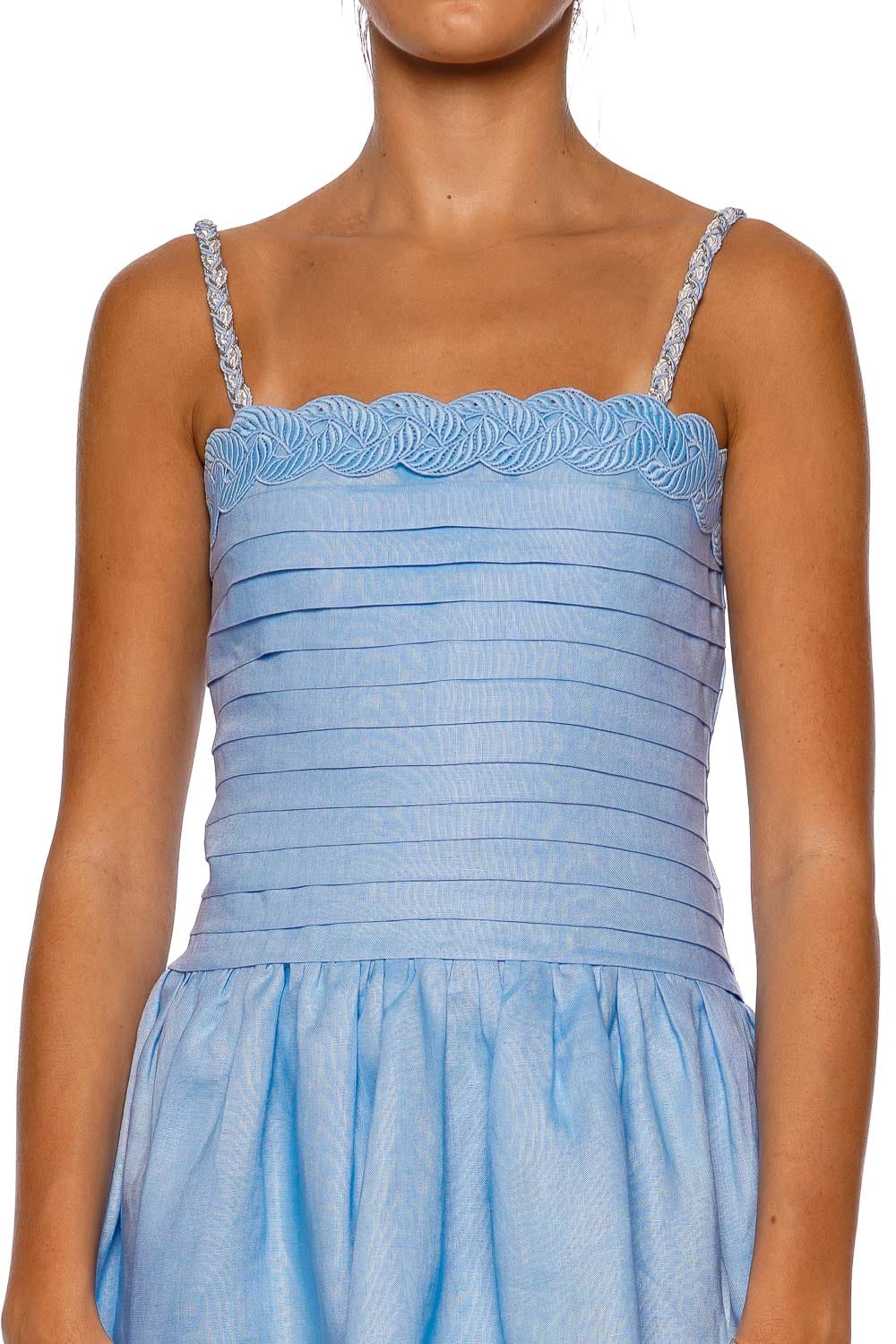 Waimari Clara Blue Strappy Mini Dress