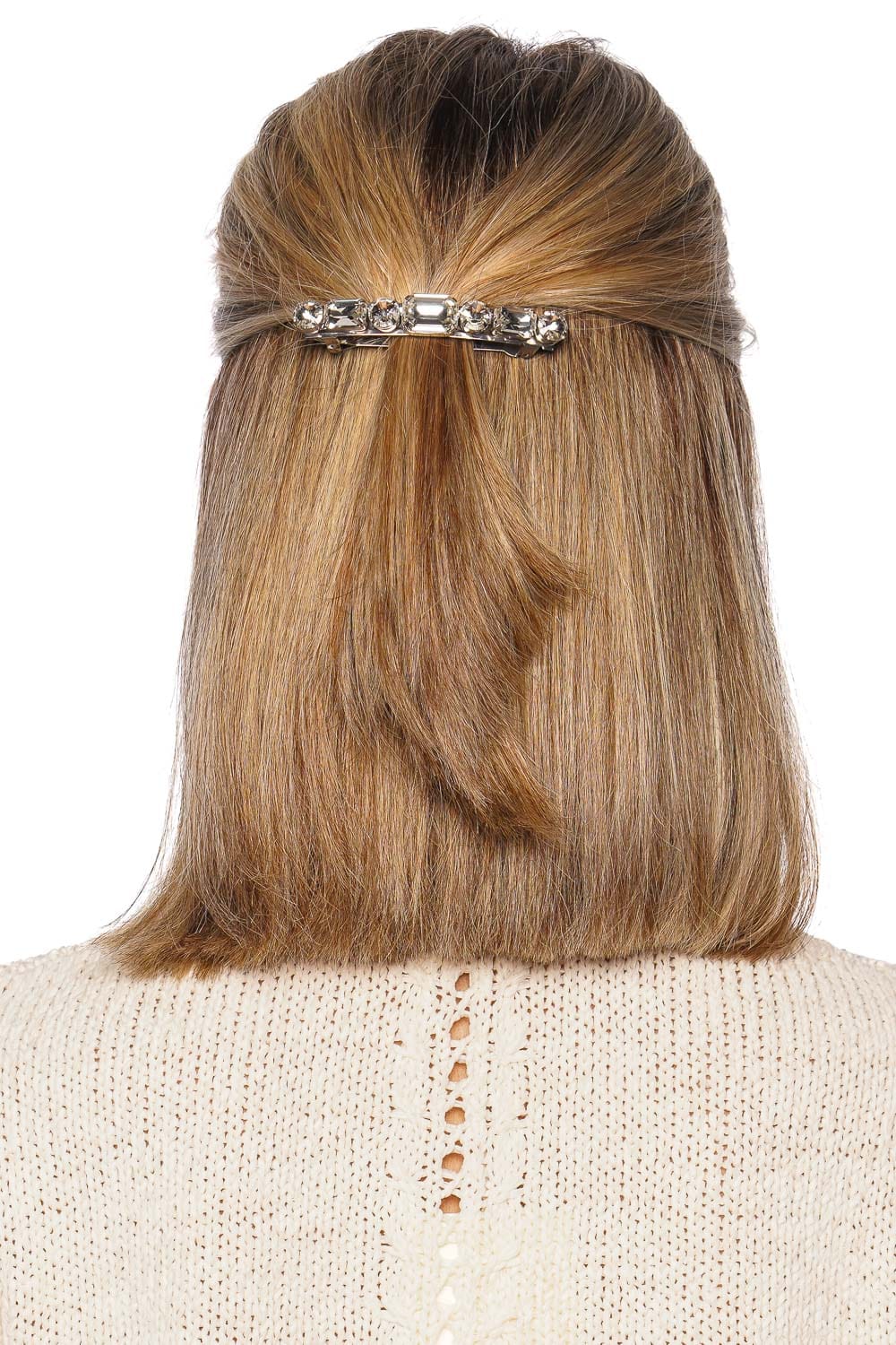 Jennifer Behr Justine Crystal Embellished French Barrette