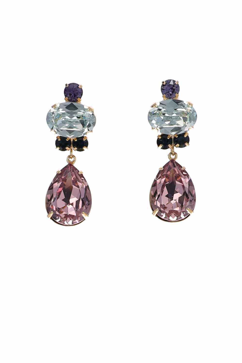 Jennifer Behr Catherine Earrings Vintage Rose