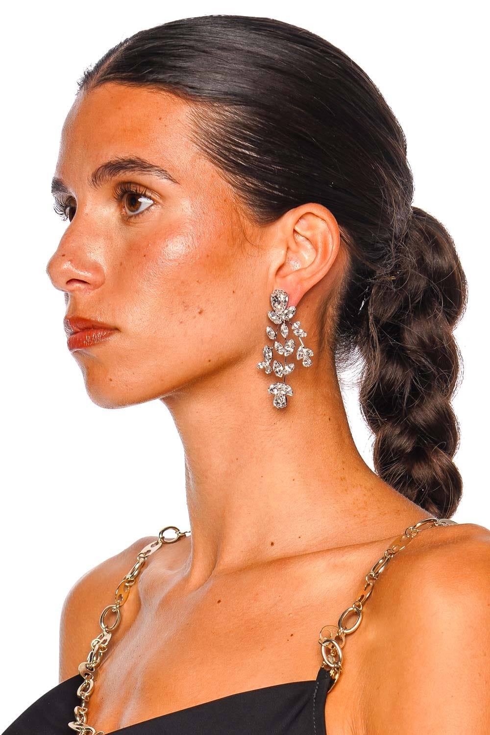 Jennifer Behr Apolline Crystal Chandelier Earrings