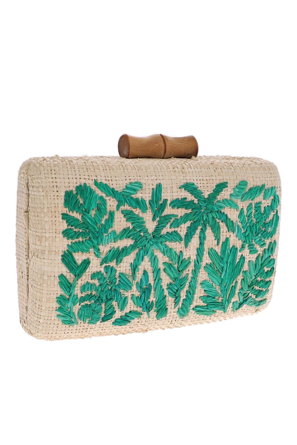 KAYU Palm Beach Multi Raffia Clutch