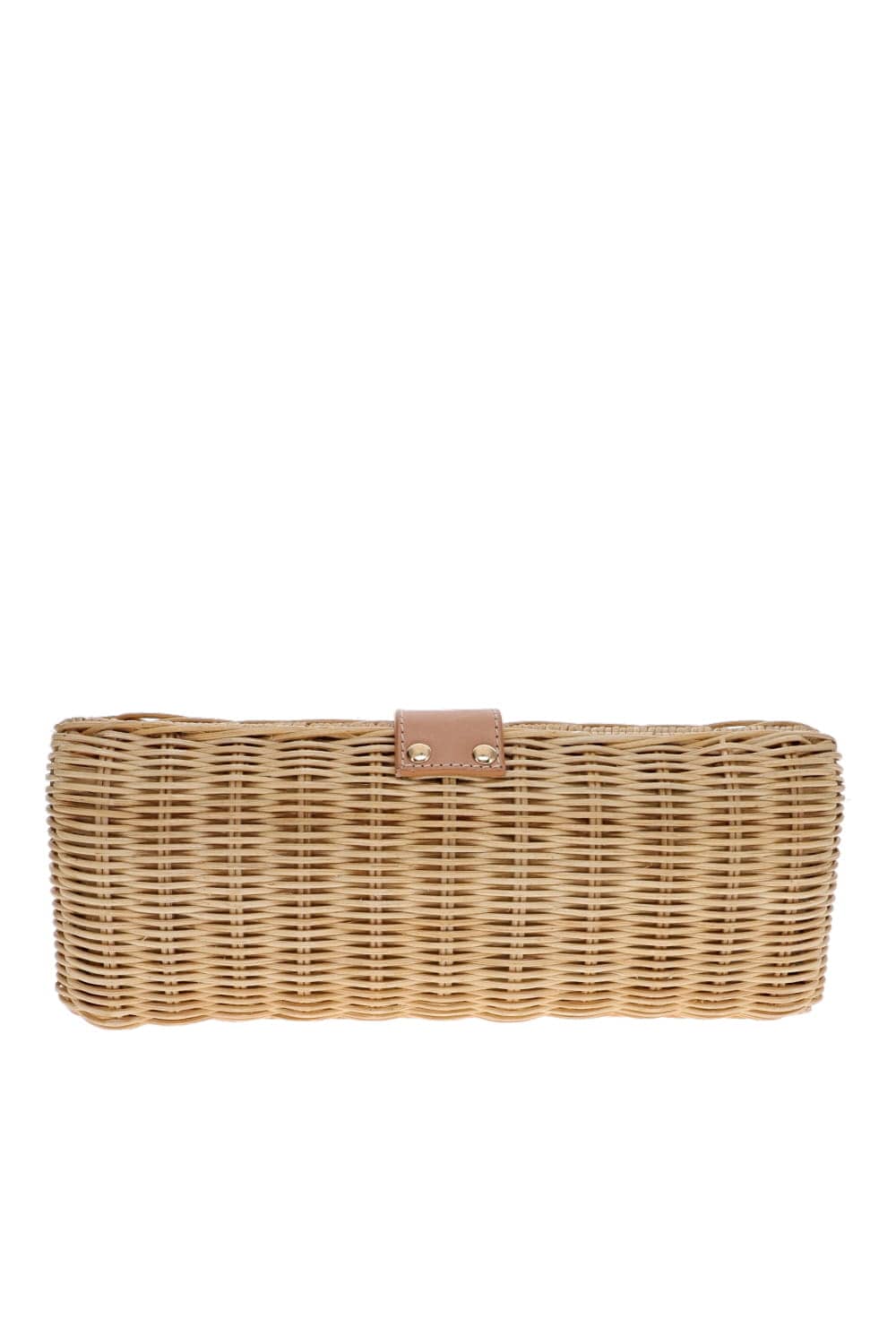KAYU Natural Woven Luanne Clutch