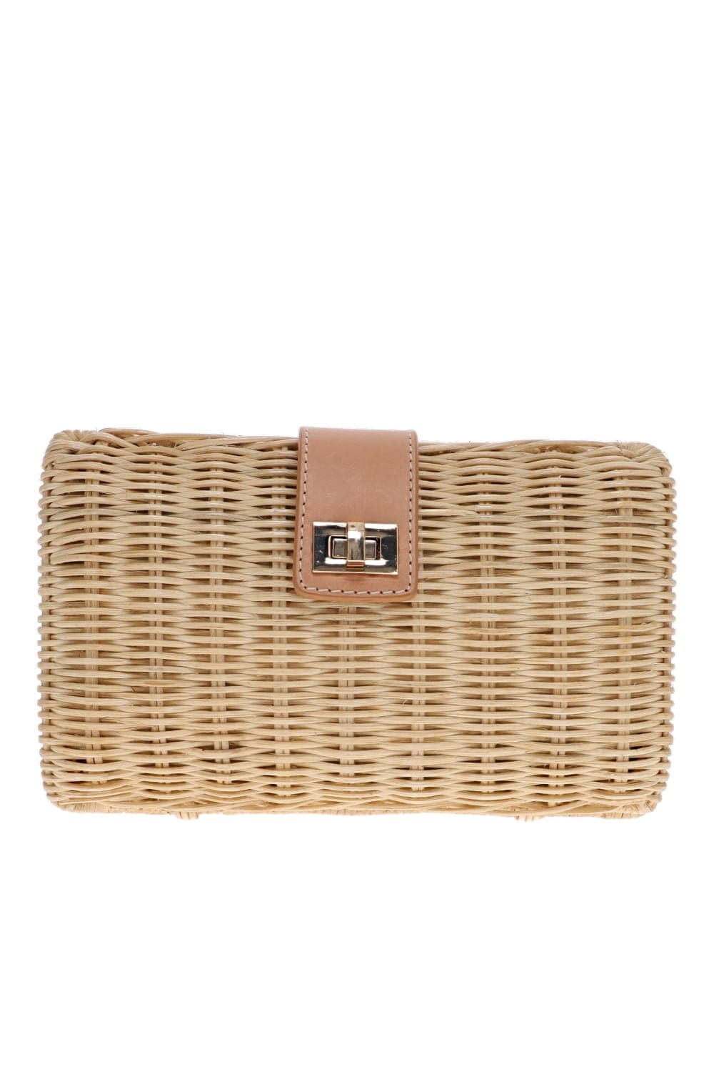 KAYU Lou Natural Woven Clutch Bag