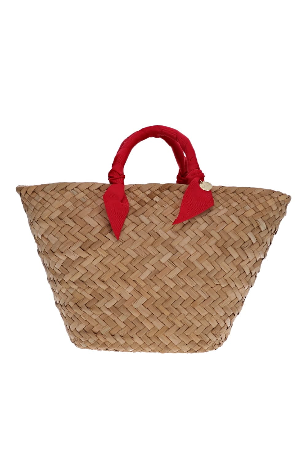 KAYU Rosie Red Handle Woven Tote