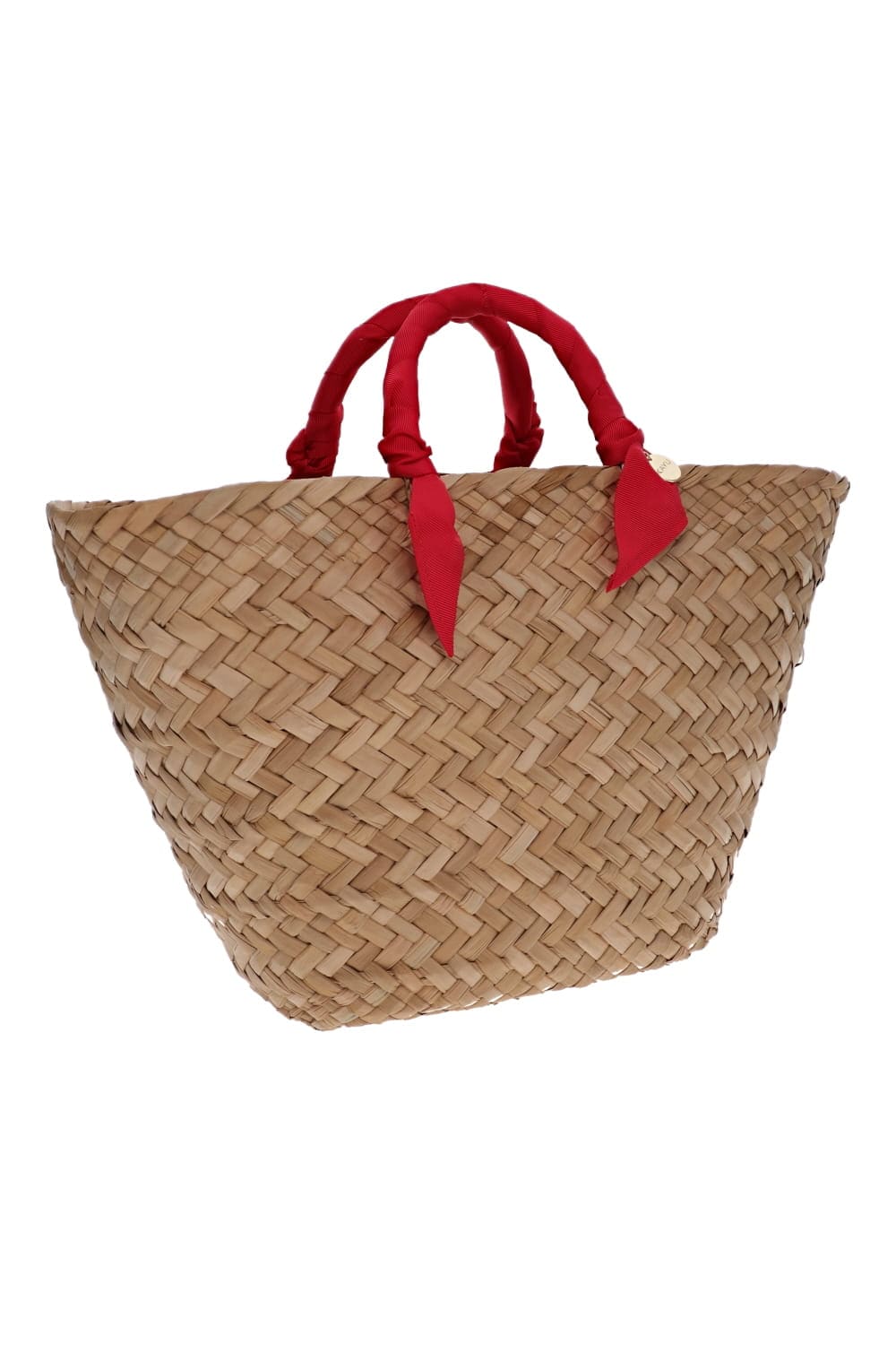 KAYU Rosie Red Handle Woven Tote