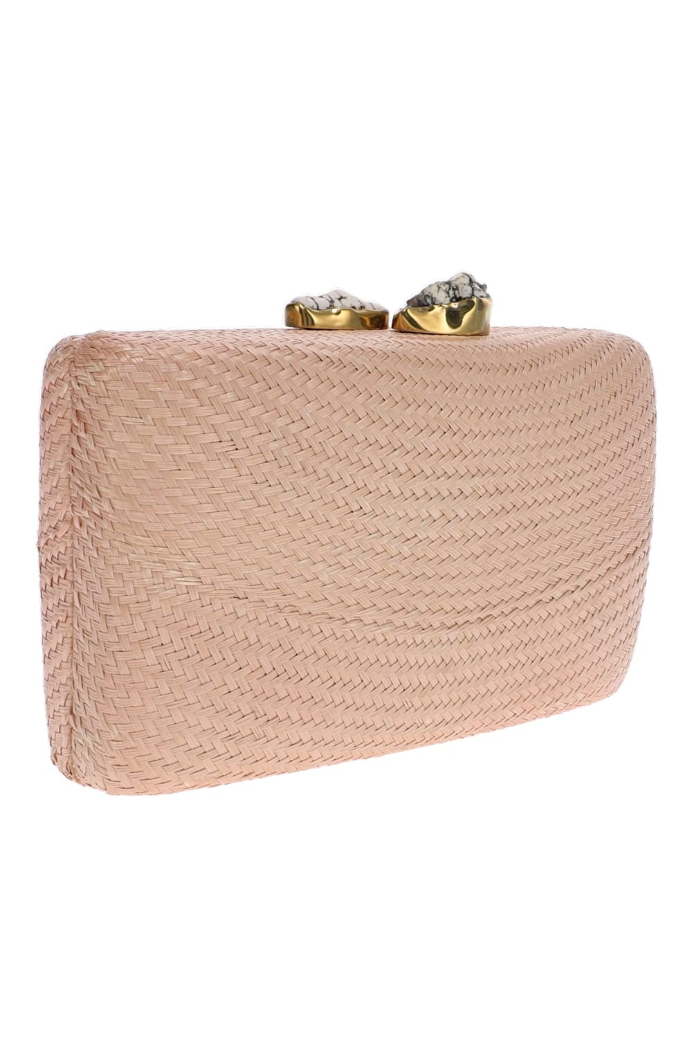 KAYU Jen Clutch with White Stones Toast