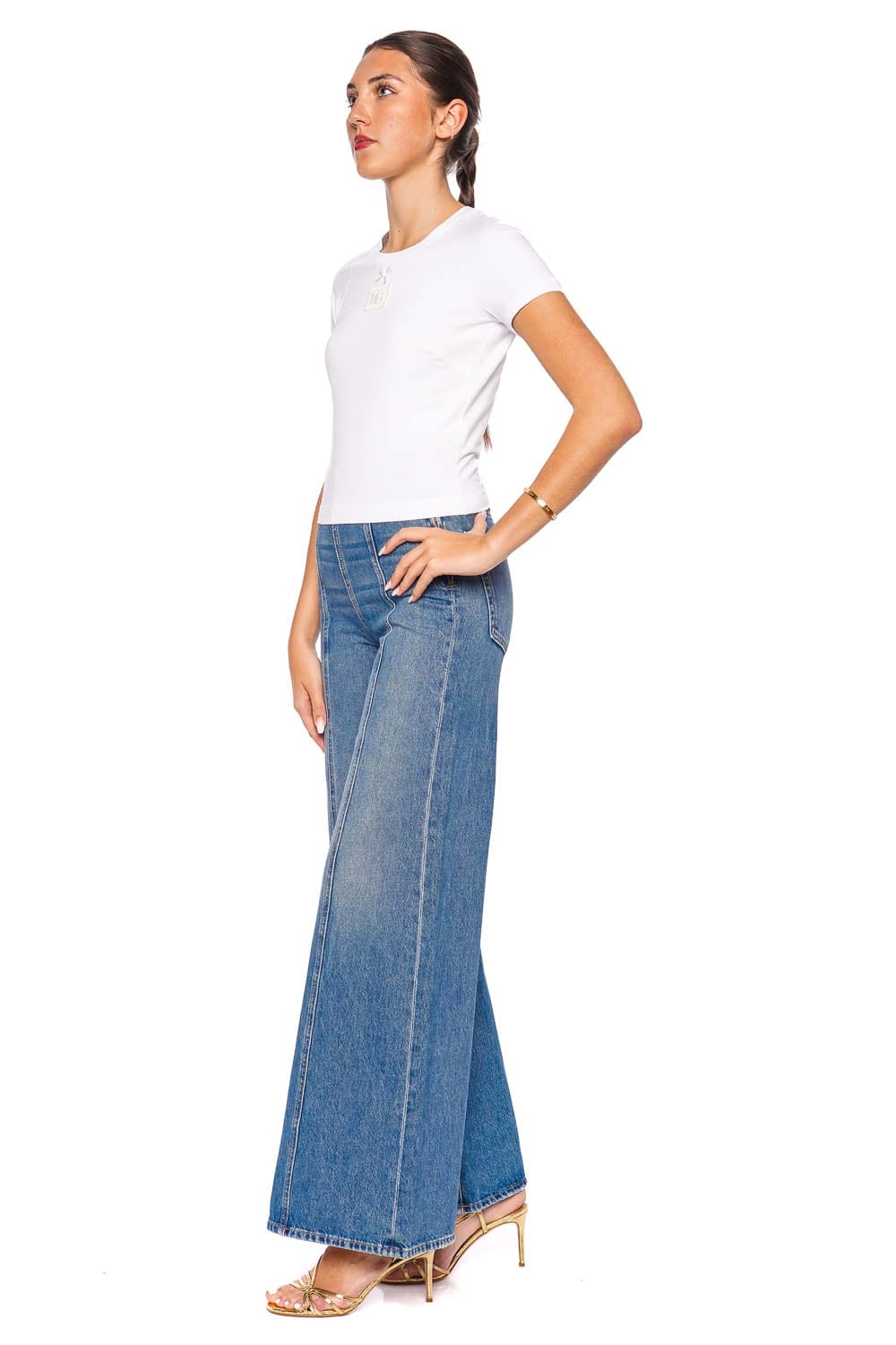 Dolce & Gabbana Optical White Short Sleeve Tee