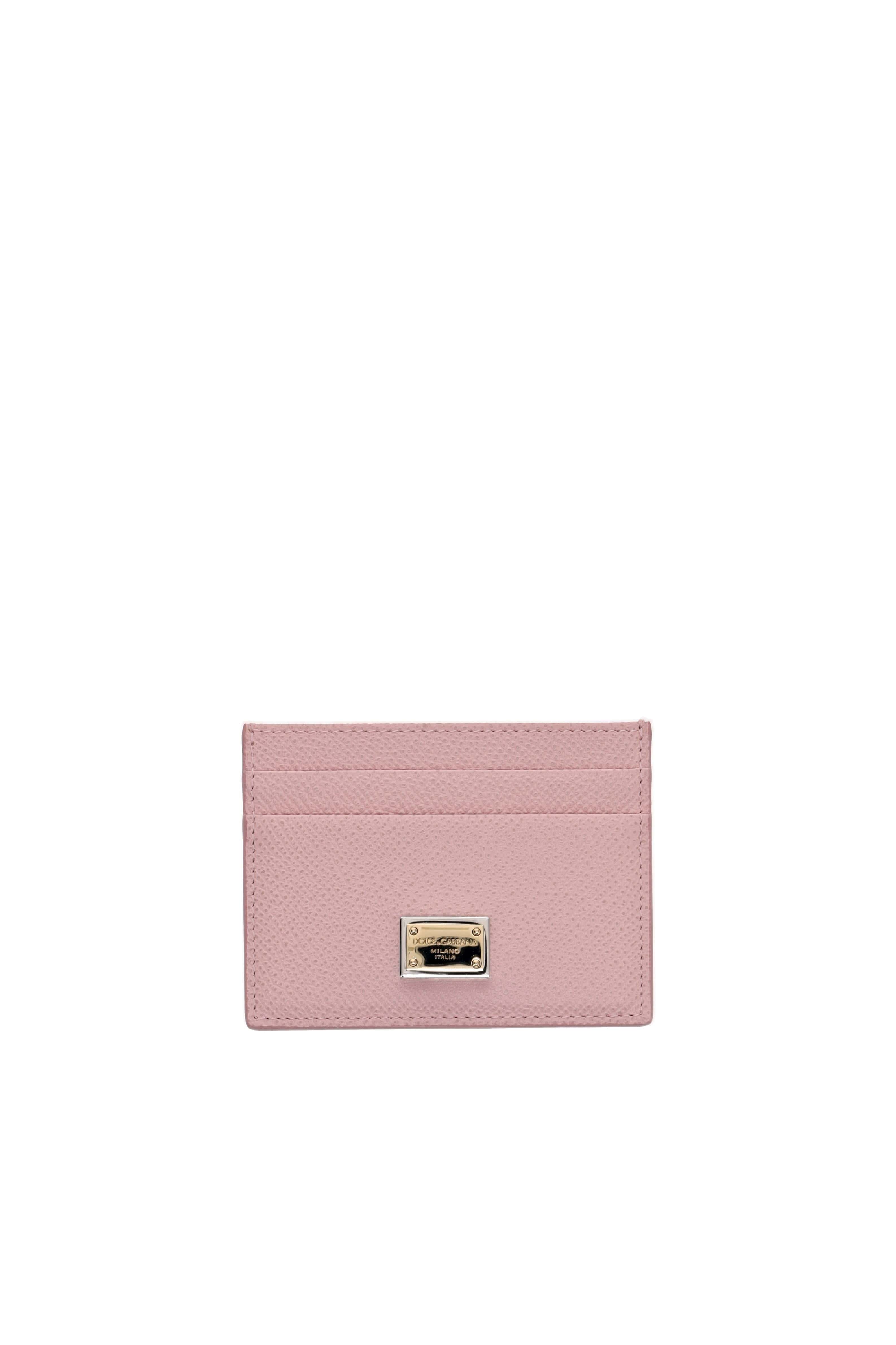 Dolce & Gabbana Flesh Pink Leather Cardholder