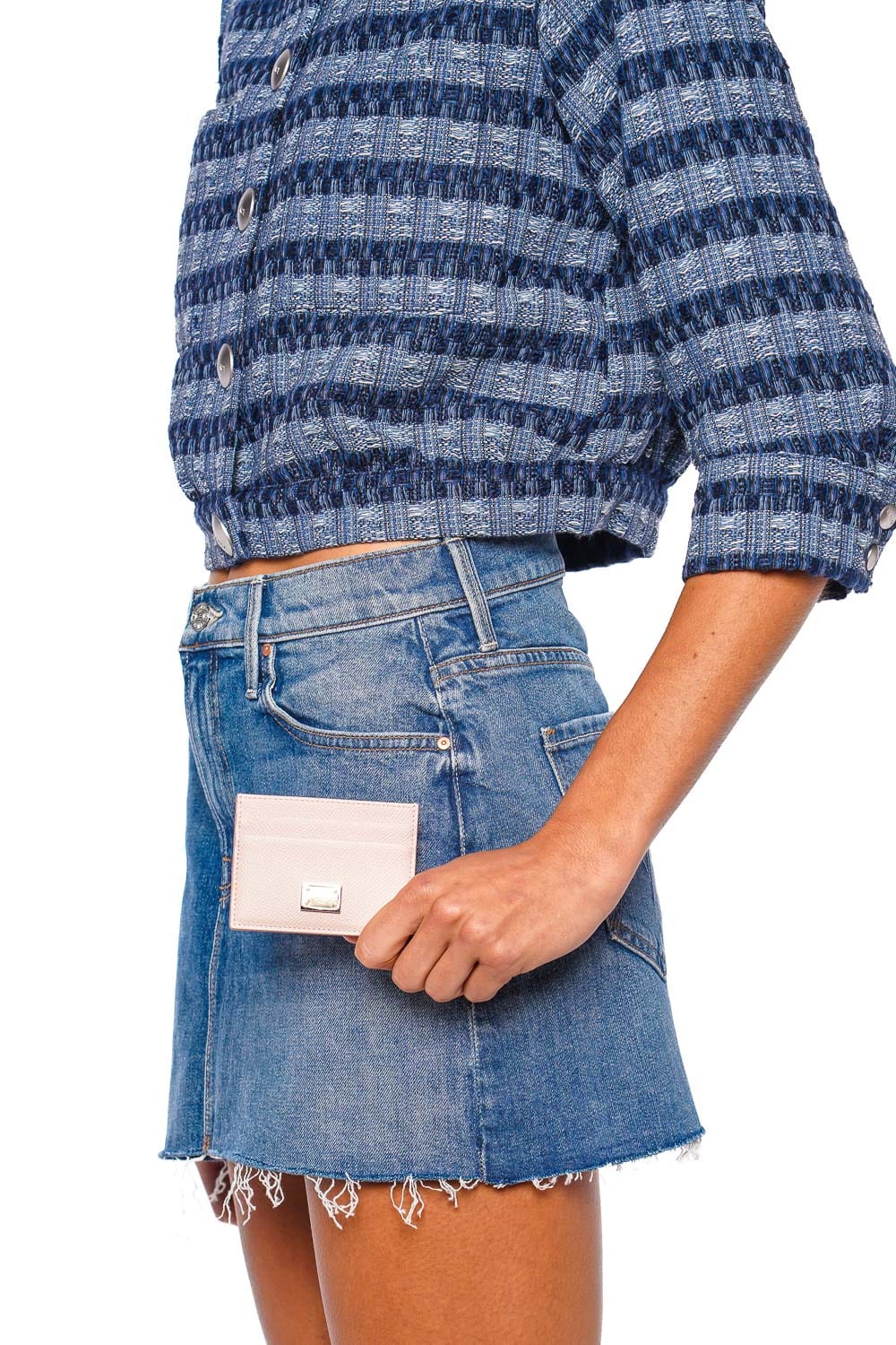 Dolce & Gabbana Flesh Pink Leather Cardholder