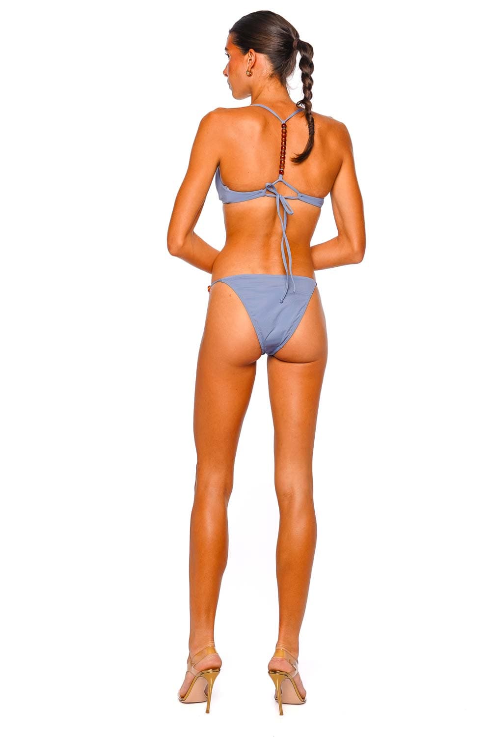 L*Space Harlow Chambray Classic Bikini Bottom