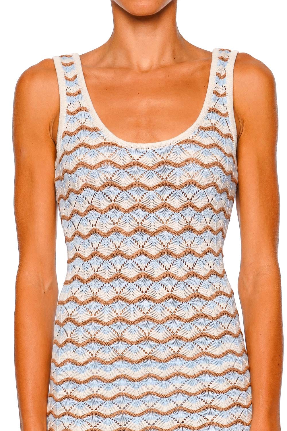 L*Space Sunchaser North Shores Sleeveless Crochet Cover Up Dress