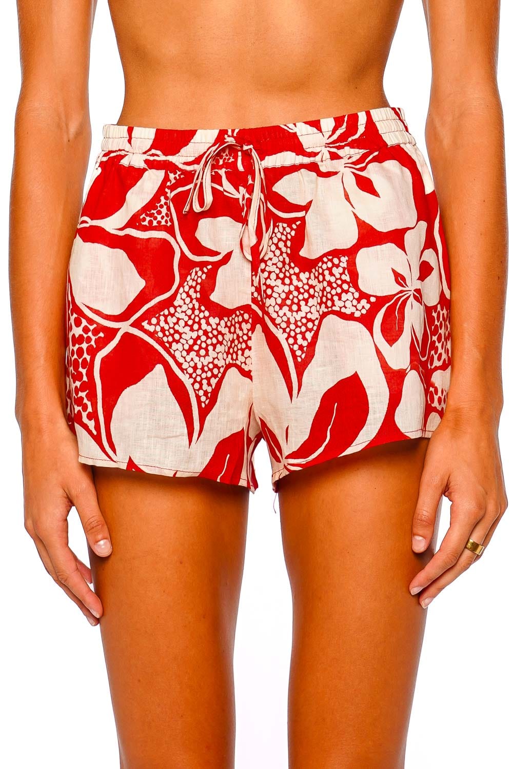 L*Space Hibiscus Bloom Printed Cover-Up Shorts