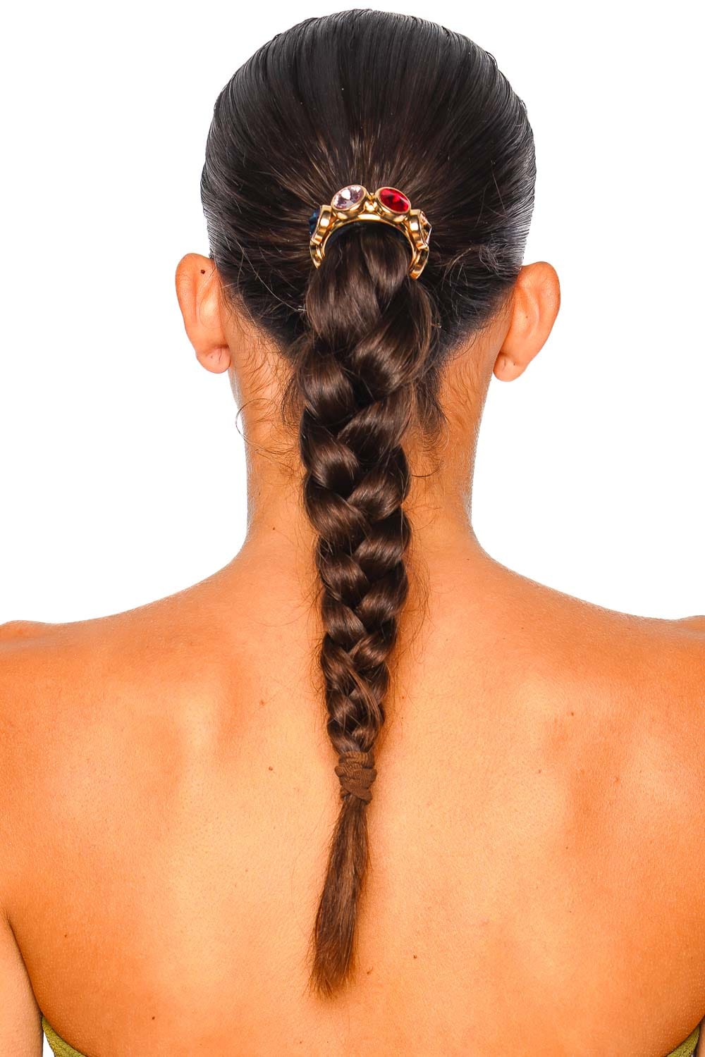 Lelet NY Clare Crystal Rainbow Gold Pony Cuff