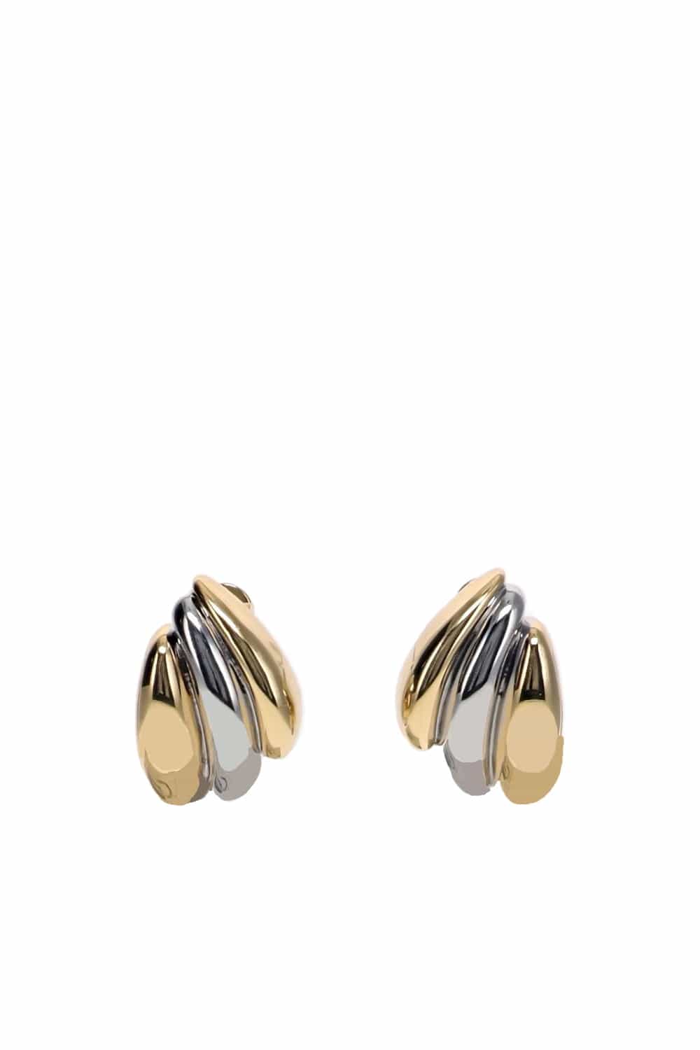 Lelet NY Mixed Metal Nina Earrings with Sculptural Design