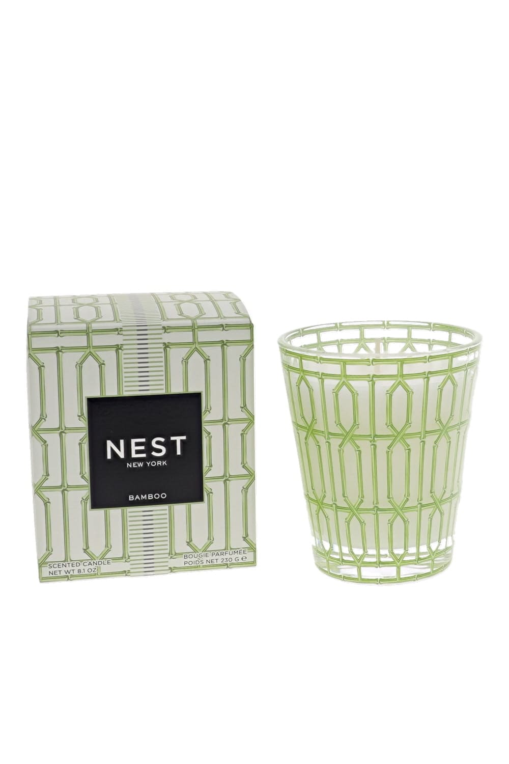 Nest Bamboo Classic Green Patterned Candle