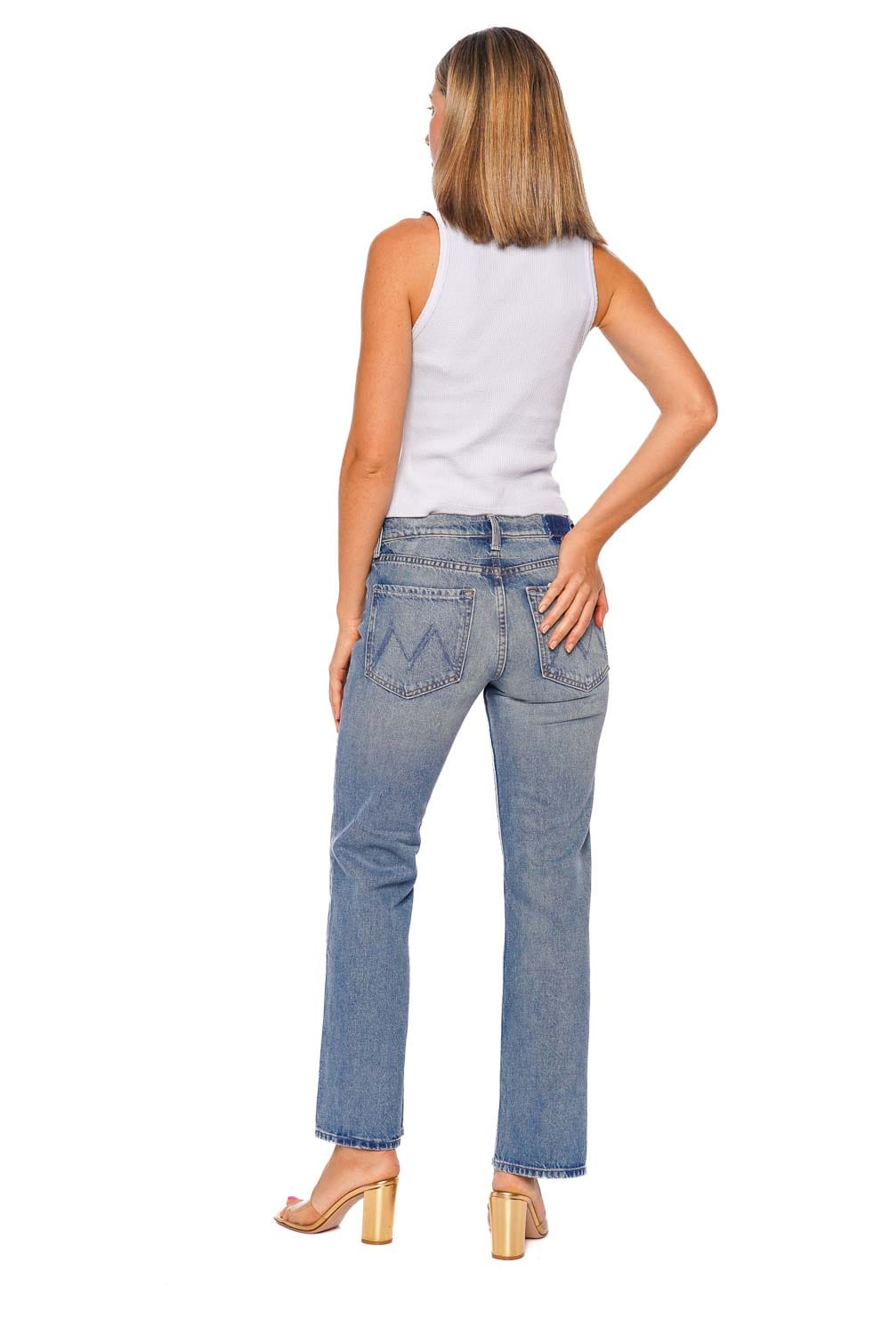 MOTHER Denim The Lil Reifler Early Blue Straight Jean