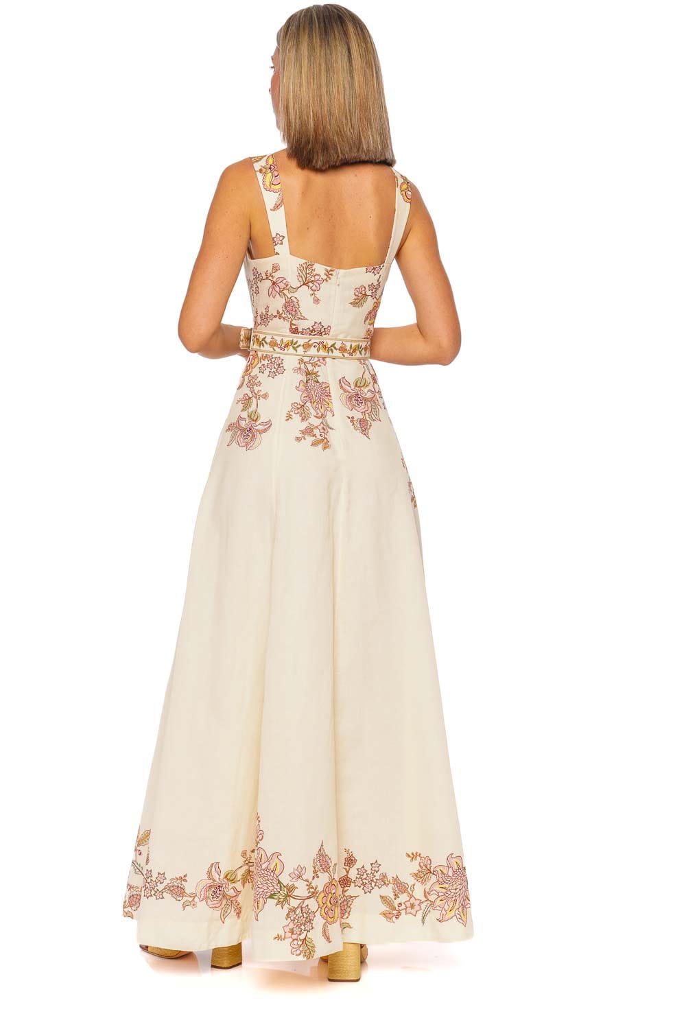 Hemant and Nandita Riah Buckle Sweetheart Maxi Dress