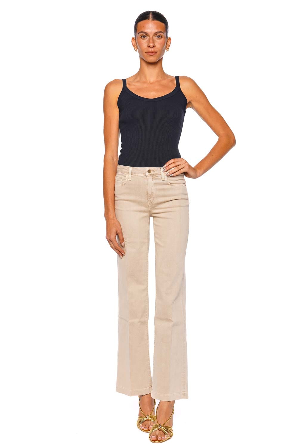 L'AGENCE Scottie Biscuit High Rise Wide Leg Jean