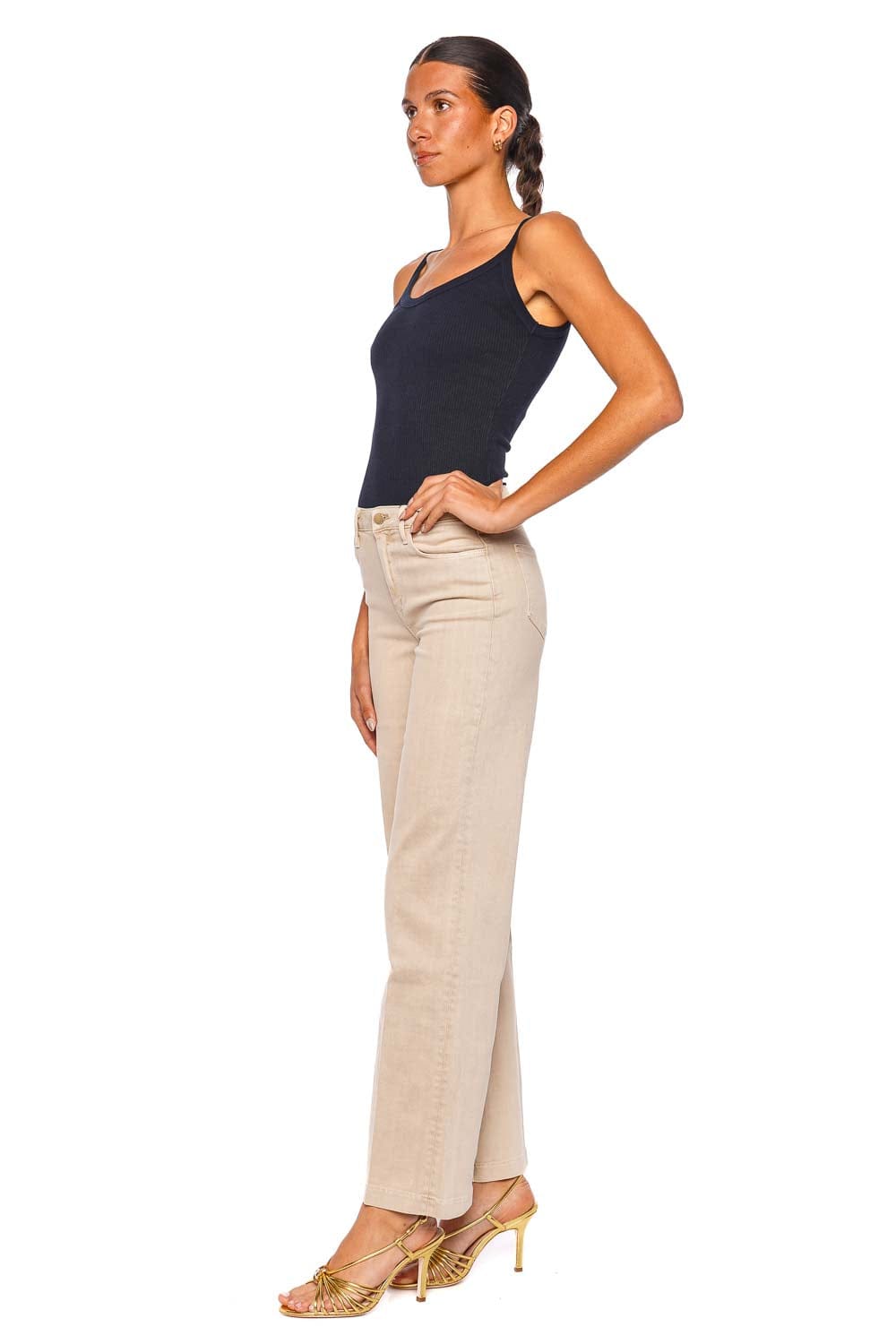 L'AGENCE Scottie Biscuit High Rise Wide Leg Jean