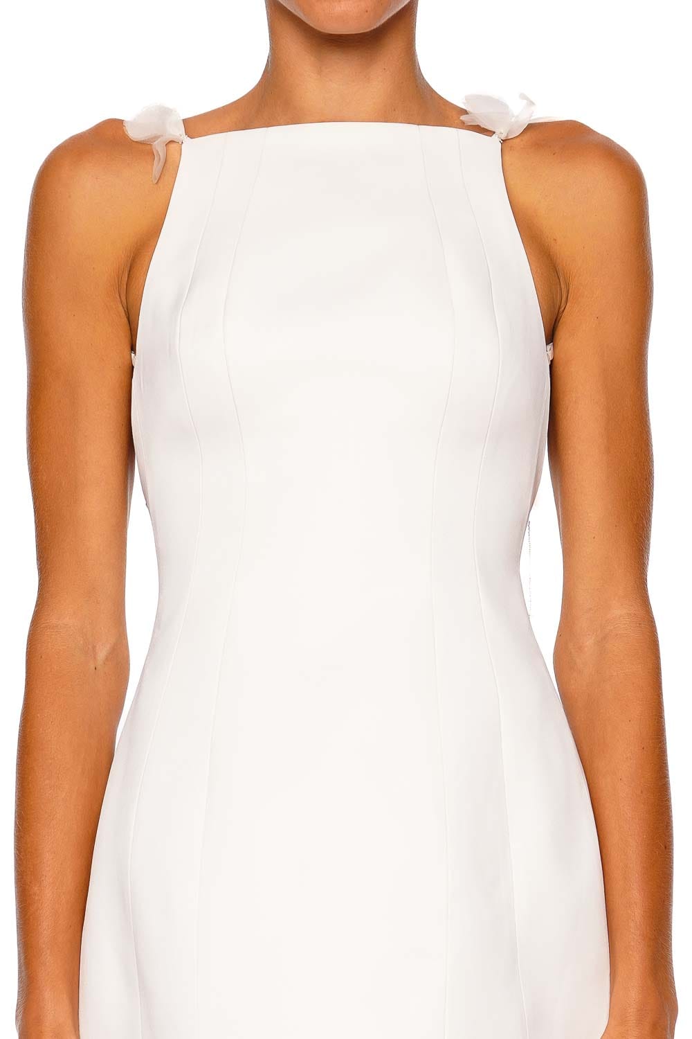 Cult Gaia Tara Off White Floral Sleevless Mini Dress