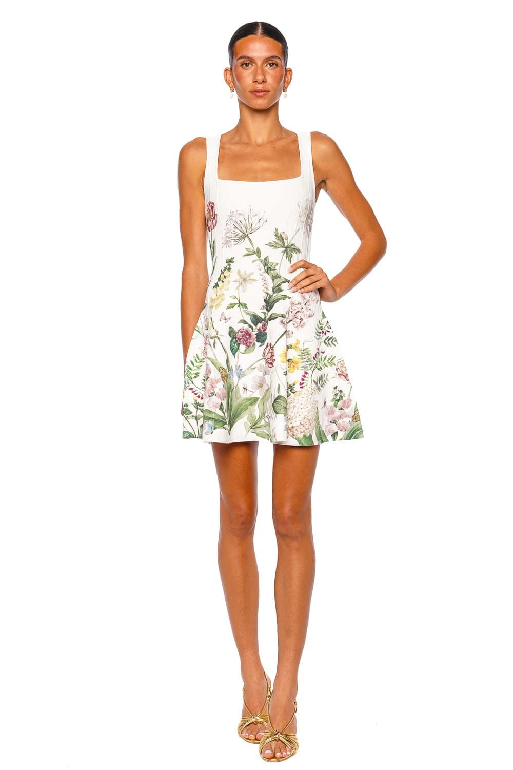 Cara Cara Velma Ivory Strappy Mini Dress