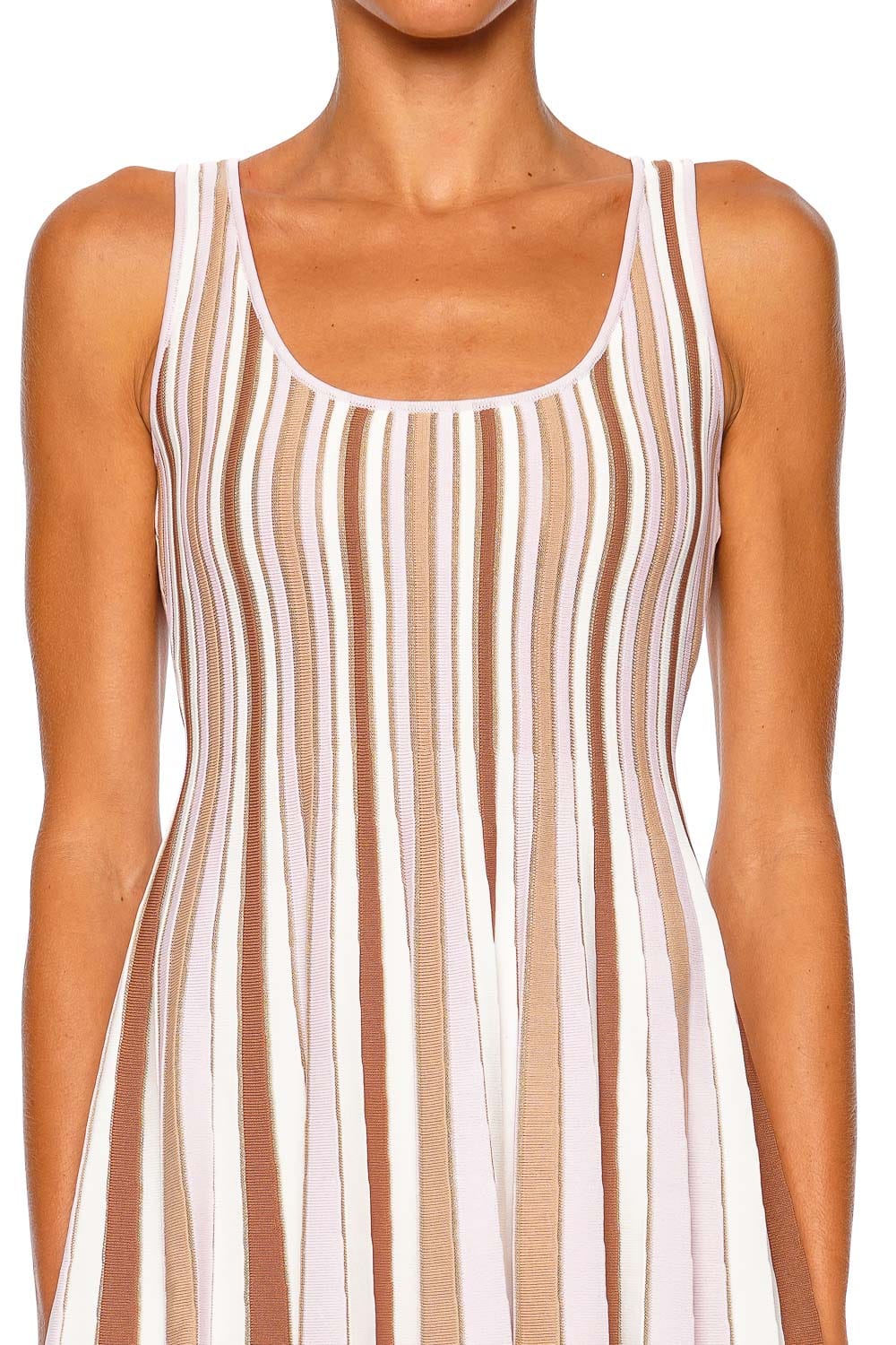Cara Cara Leila Blush Stripe Sleeveless Mini Dress