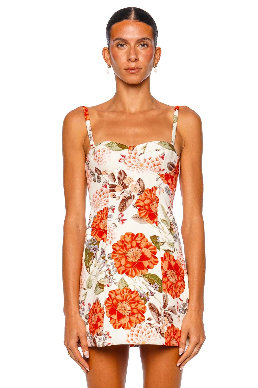 Cara Cara Claudine Egret Strappy Mini Dress