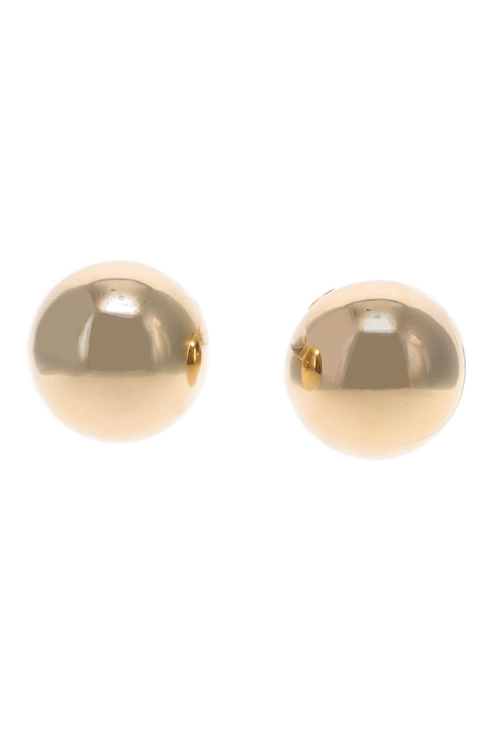 Annika Inez Hemisphere Gold Small Dome Earrings