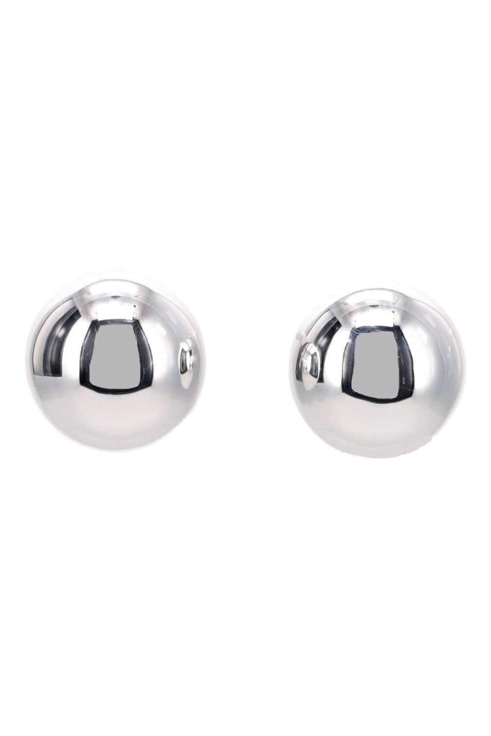 Annika Inez Hemisphere Silver Small Sphere Earrings