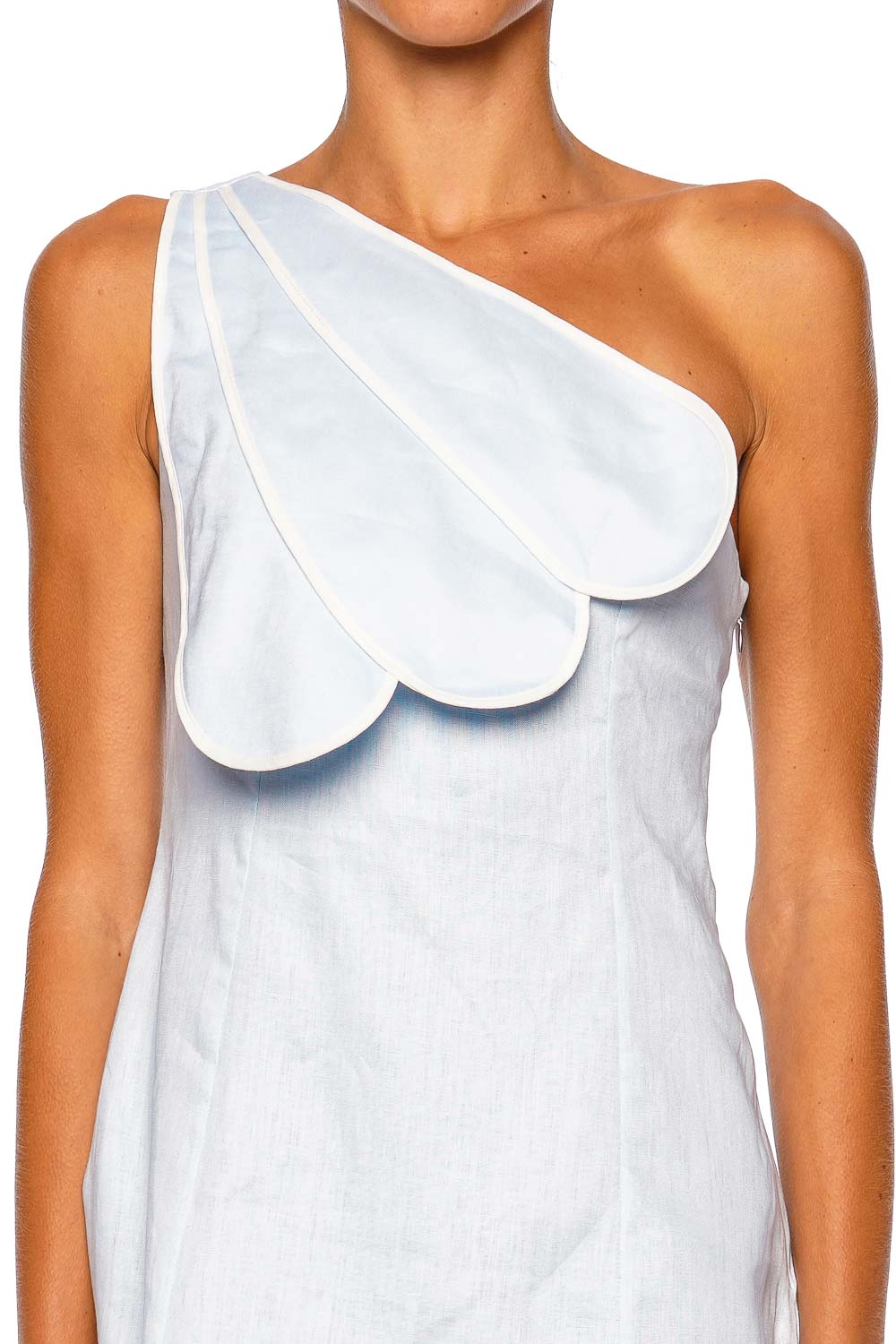 Azulu Maroon Mini Dress Ice Blue One Shoulder Mini Dress