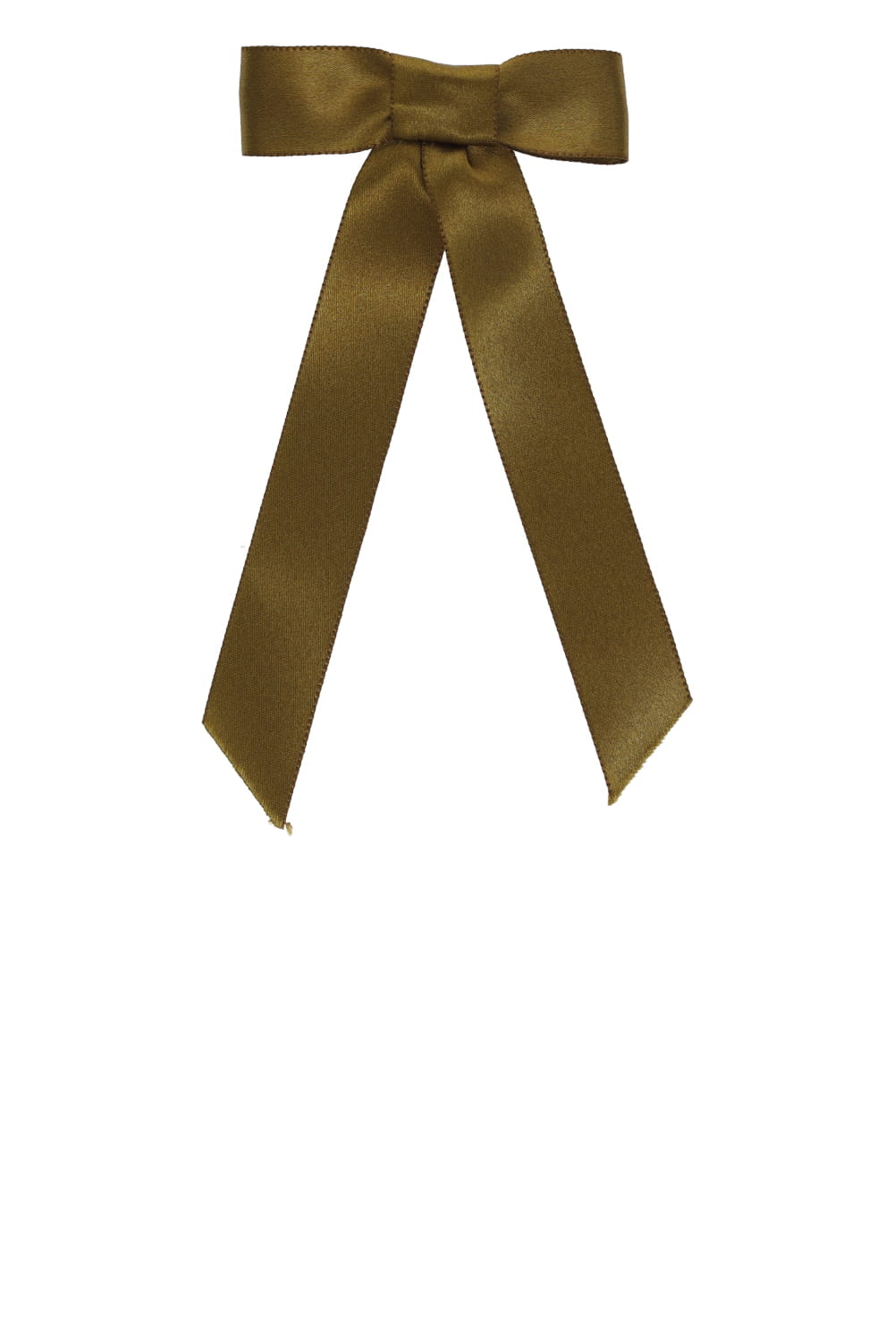 Jennifer Behr Olive Satin Bow Barrette