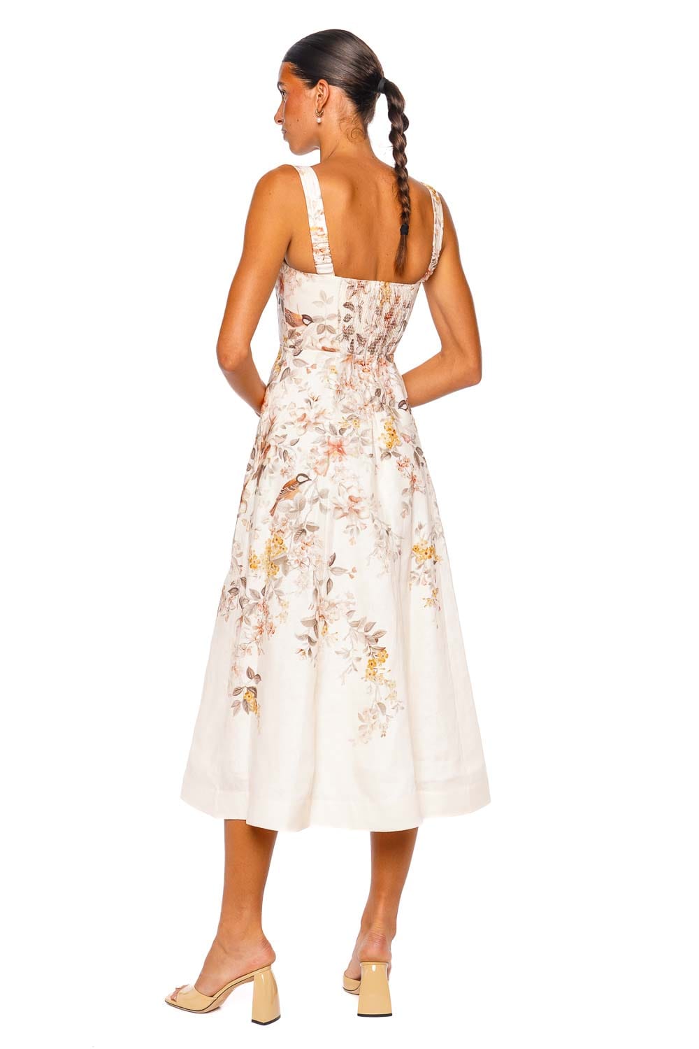 ZIMMERMANN Luna Buttoned Picnic Midi Dress