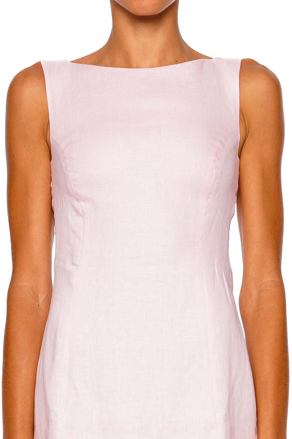 Faithfull The Brand Lydie Palazzo Sleeveless Mini Dress Pink