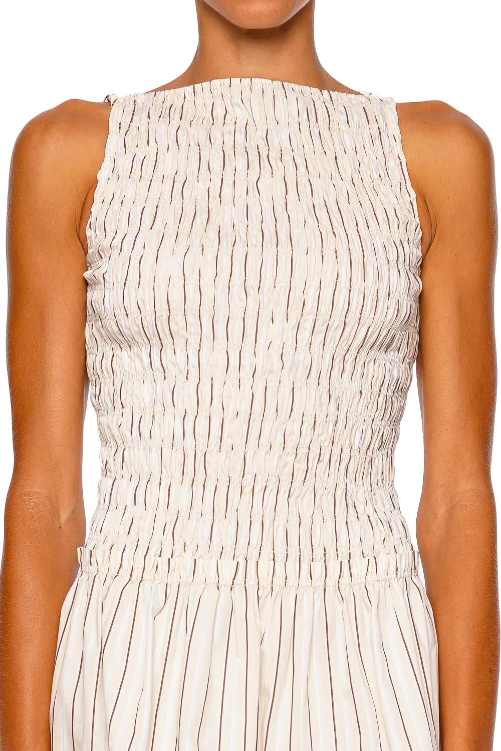 Faithfull The Brand Maria Lemon Sleeveless Mini Dress
