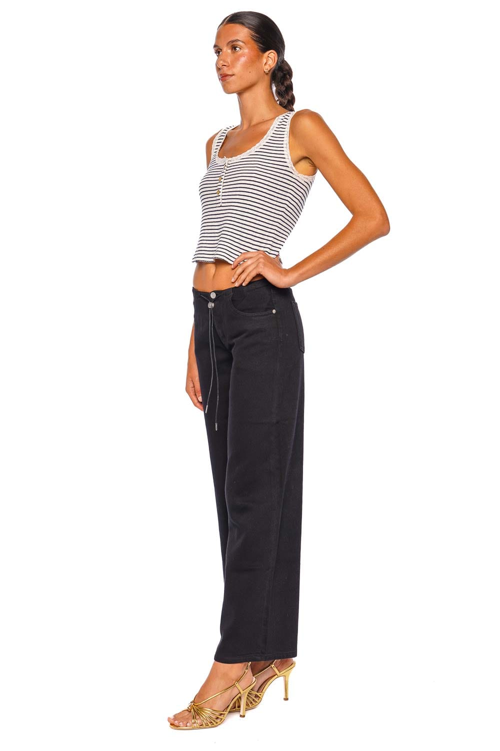 Still Here Cool in Black Black Wide Leg Pants