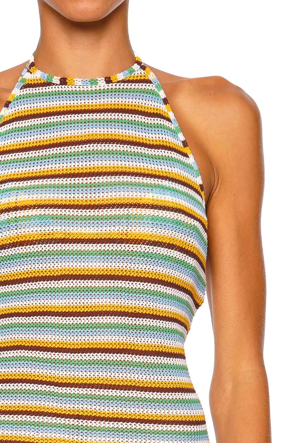 Solid & Striped The Annie Dress Multicolor Halter Mini Dress