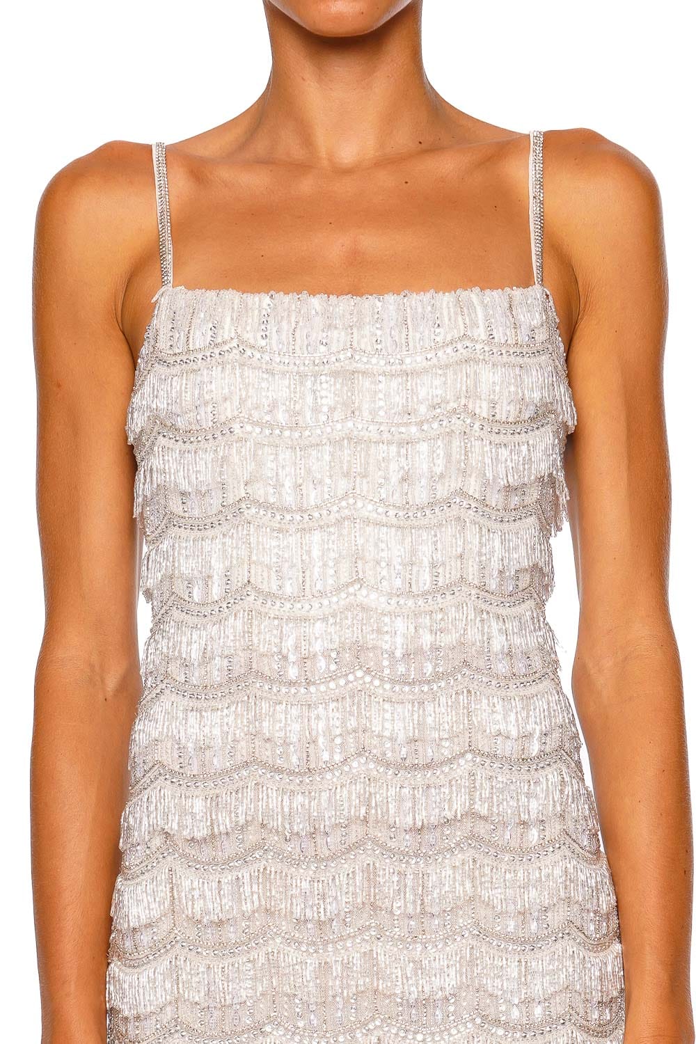 Rachel Gilbert Sadie Ivory Strappy Mini Dress